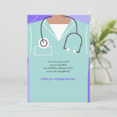 Krankenpflegekarte Feiertagskarte (Stehend Vorderseite)