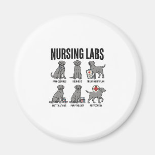 Krankenpflegelabore Hund Medizinischer Wortwitz Ve Magnet