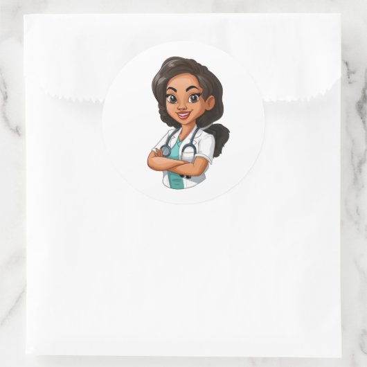 Krankenpflegelaufkleber Runder Aufkleber (Tasche)