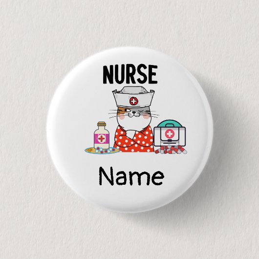 Krankenpflegepersonal Button (Vorderseite)