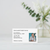 Krankenpflegepraktiker Personalausweise Visitenkarte (Stehend Vorderseite)