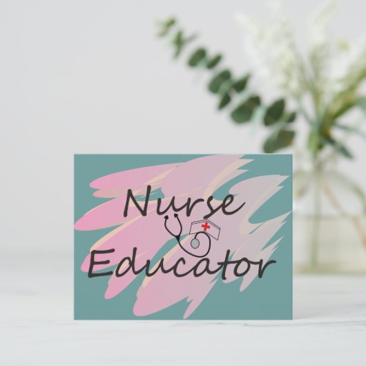 Krankenpfleger Abstract Design Postkarte (Stehend Vorderseite)