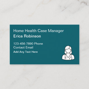 Krankenpfleger als Case Manager für Home Health Ca Visitenkarte