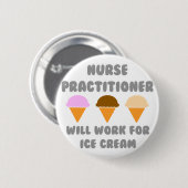 Krankenpfleger ... arbeitet für Eiscreme Button (Vorne & Hinten)