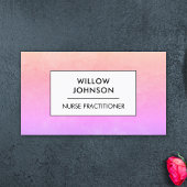 Krankenpfleger Arzt Assistentin Pink Lila Visitenkarte