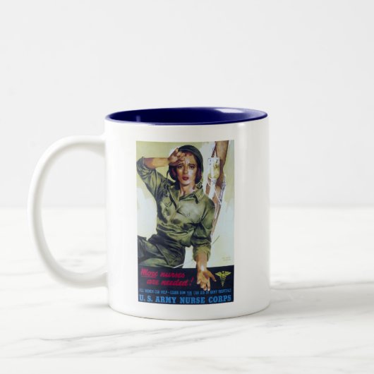 Krankenpfleger benötigen ein Rekrutierungspaket Zweifarbige Tasse (Links)