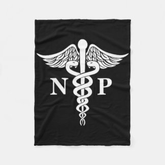 Krankenpfleger Caduceus Medical Symbol Pocket Fleecedecke