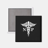 Krankenpfleger Caduceus Medical Symbol Pocket Magnet (Vorderseite/Rückseite)