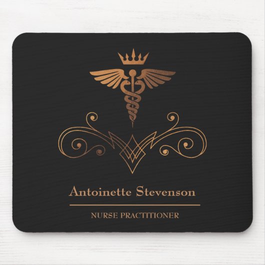 Krankenpfleger Caduceus Mousepad (Vorne)