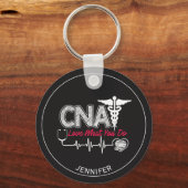 Krankenpfleger (CNA)Personalisierter Schlüsselanhä Schlüsselanhänger (Rückseite)