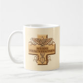 Krankenpfleger Cross Caduceus Kaffeetasse (Links)