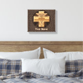 Krankenpfleger Cross Caduceus Leinwanddruck (Insitu (Schlafzimmer))
