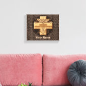 Krankenpfleger Cross Caduceus Leinwanddruck (Insitu (Wohnzimmer))
