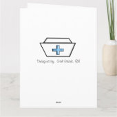 Krankenpfleger Danke Karte IV (Rückseite)