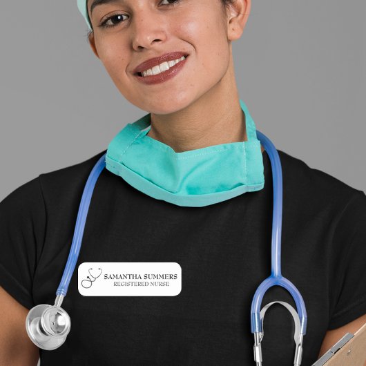 Krankenpfleger Dr. Stethoscope Medical RN Namensschild
