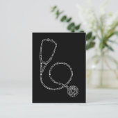 Krankenpfleger Dr. Stethoscope Nursing Postkarte (Stehend Vorderseite)