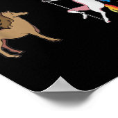 Krankenpfleger Einhorntanzpol Poster (Ecke)