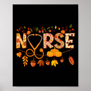 Krankenpfleger Erntedank Krankenpflege Fall Nurs Poster