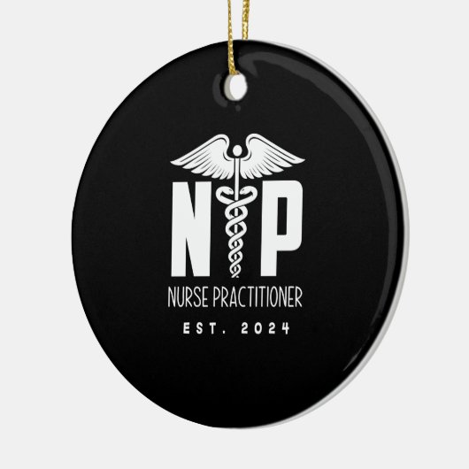 Krankenpfleger EST 2024 Keramik Ornament (Links)