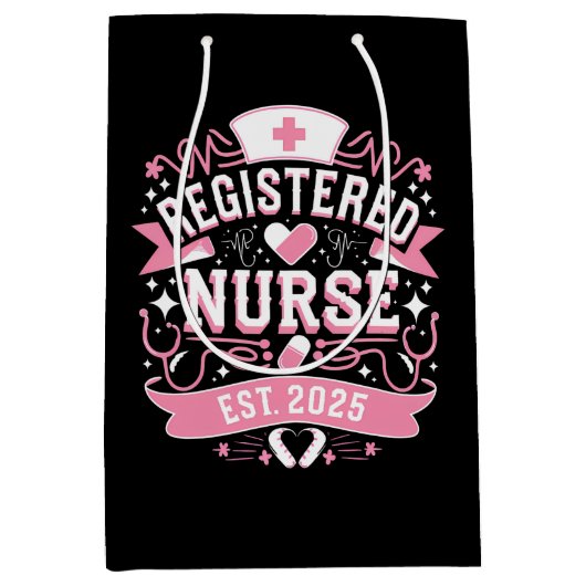 Krankenpfleger Est 2025 Mittlere Geschenktüte (Vorderseite)