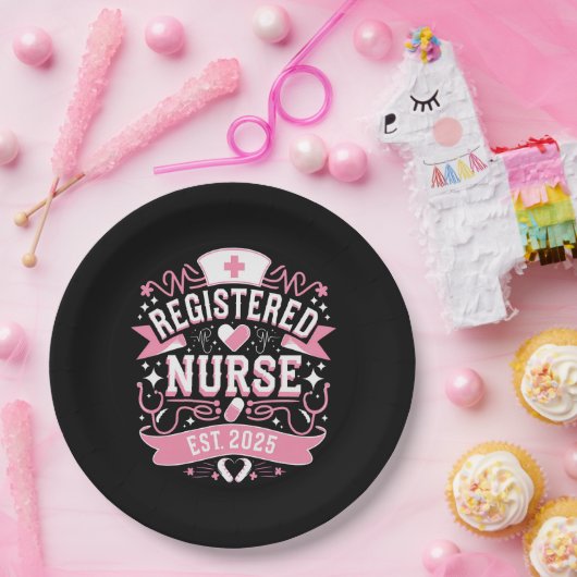 Krankenpfleger Est 2025 Pappteller (Party)