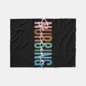 Krankenpfleger Fleecedecke (Vorderseite (Horizontal))