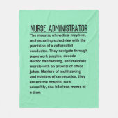 Krankenpfleger Fleecedecke (Vorderseite)