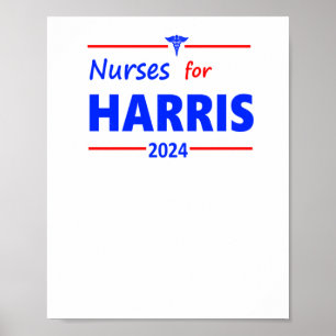 Krankenpfleger für Harris-Kampagne 2024 Poster