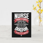 Krankenpfleger - Gehirn eines Arztes, Herz Karte (Gelbe Blume)