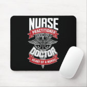 Krankenpfleger - Gehirn eines Arztes, Herz Mousepad (Mit Mouse)