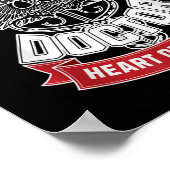 Krankenpfleger - Gehirn eines Arztes, Herz Poster (Ecke)