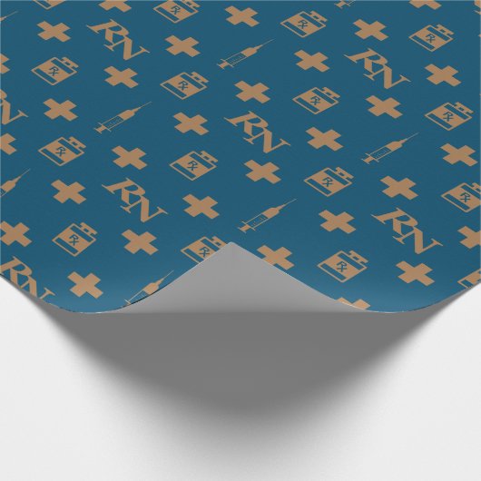 Krankenpfleger Geschenkpapier (Ecke)