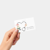 Krankenpfleger GesundheitsfloralStethoskop Ausweis (Handheld)