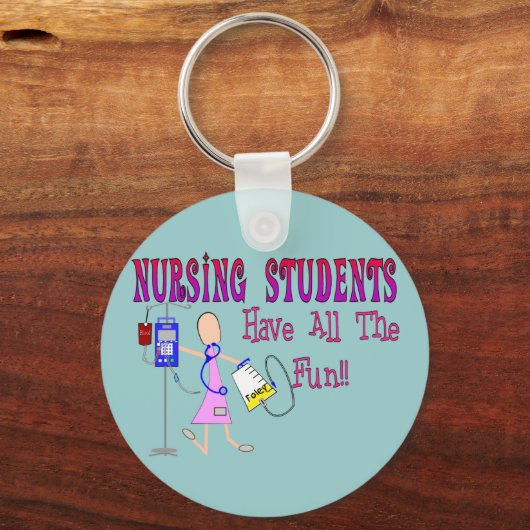 Krankenpfleger haben den ganzen Spaß Schlüsselanhänger (Vorderseite)