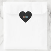 Krankenpfleger Herz-Aufkleber (Tasche)