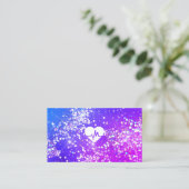 Krankenpfleger Holografischer Glitzer Medizinische Visitenkarte (Stehend Vorderseite)