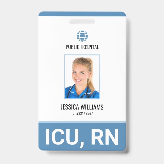 Krankenpfleger-ID Ausweis (Vorderseite)