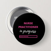 Krankenpfleger in Arbeit Button (Vorne & Hinten)