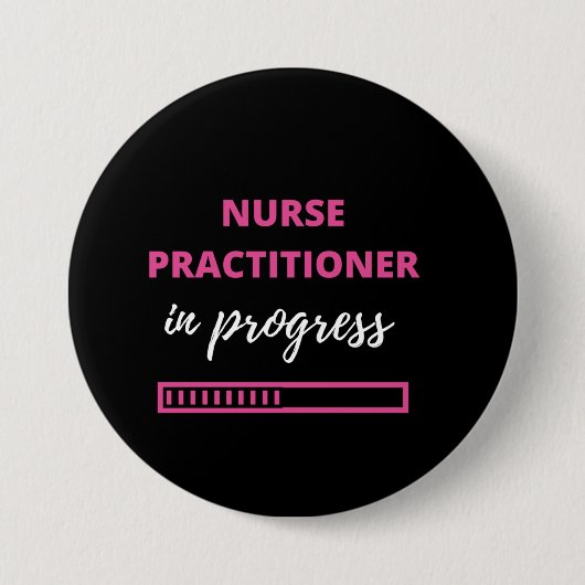 Krankenpfleger in Arbeit Button (Vorderseite)
