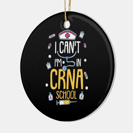 Krankenpfleger in der CRNA-Schule Keramik Ornament (Links)