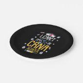 Krankenpfleger in der CRNA-Schule Pappteller (Schrägansicht)