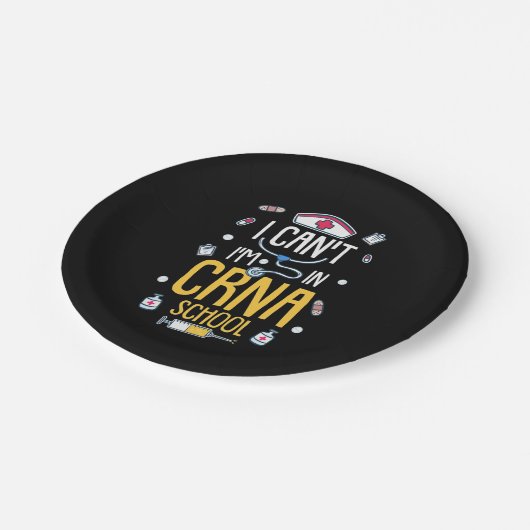 Krankenpfleger in der CRNA-Schule Pappteller (Schrägansicht)