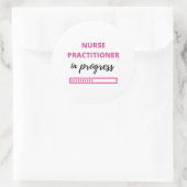 Krankenpfleger in Progress 2 Runder Aufkleber (Tasche)