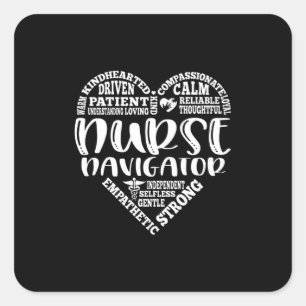 Krankenpfleger, Krankenpfleger Quadratischer Aufkleber