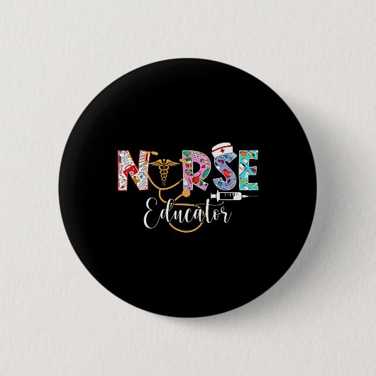 Krankenpfleger Kurlehrer Stethosco Button (Vorderseite)