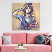 Krankenpfleger Leinwanddruck (Insitu (Wohnzimmer))