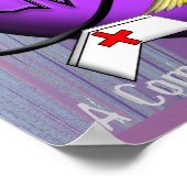 Krankenpfleger "Liebe ist...Eine mitfühlende Krank Poster (Ecke)