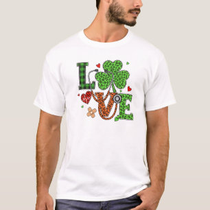 : Krankenpfleger Liebe St. Patrick's Day Stethosko T-Shirt