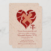 Krankenpfleger Liebe, um den kranken Abschluss ein Einladung (Vorne/Hinten)