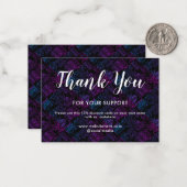 Krankenpfleger Medizin Black Danke Karte (Vorderseite/Rückseite Beispiel)